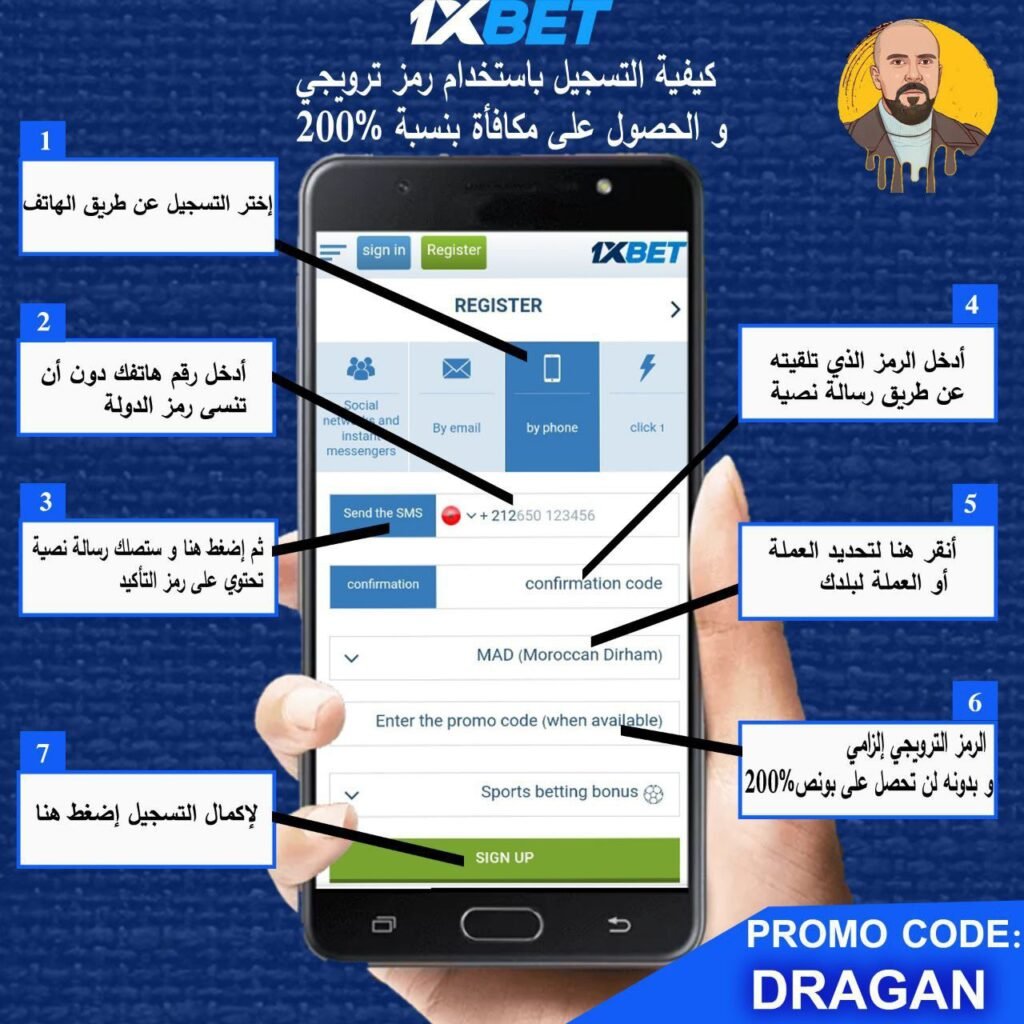 التسجيل في شركة 1xbet بالتفاصيل