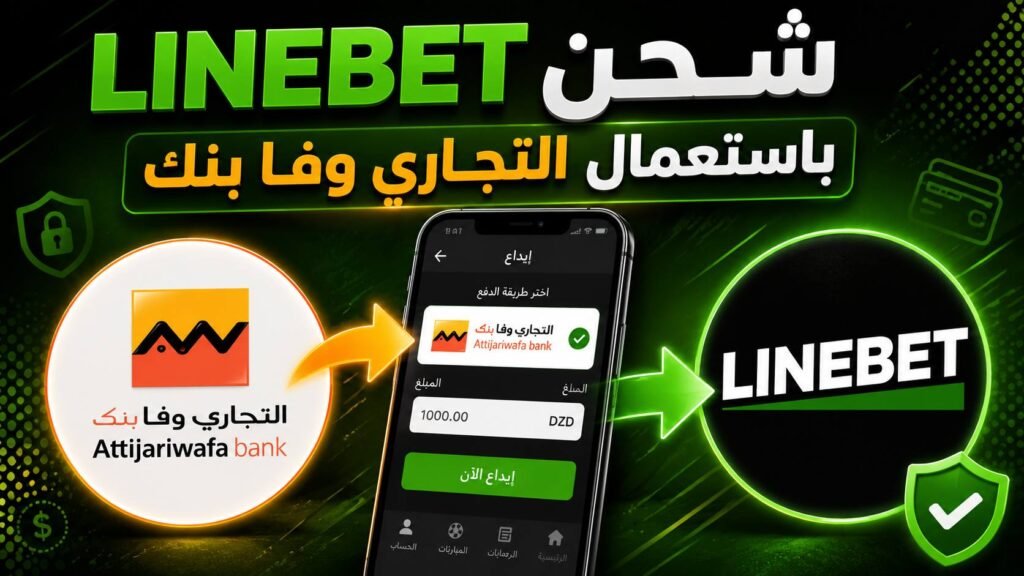 طريقة شحن حساب Linebet بواسطة Attijariwafa Bank في المغرب